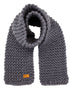 LITTLE FREEDOM Merino Wool Scarf - Light Grey